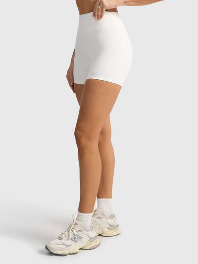 REPETITION RIB 9CM BIKE SHORT - WHITE
