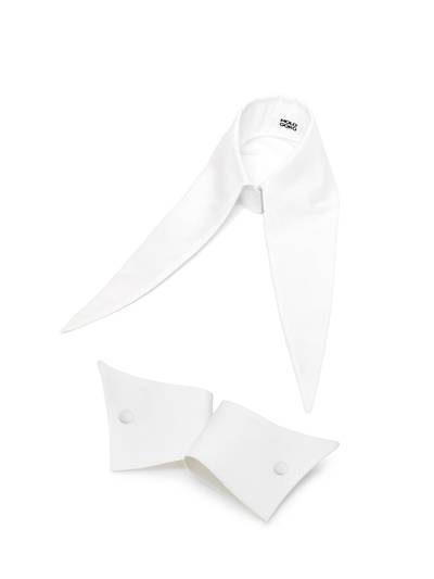 The Baroness 12” Long White Detachable Collar & Cuffs Set