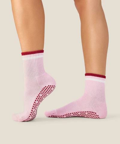 Crew Grip Socks | Track Pink