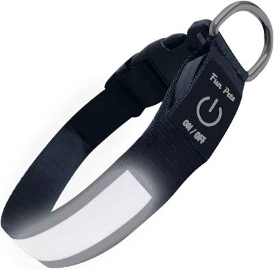 USB Rechargeable LED Dog Collar | High Visibility Night Safety Collar