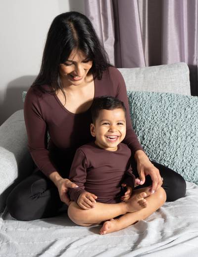 Childrens one-piece leotard Chocolate Espresso