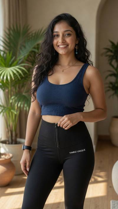Priya wearing Poppy Top