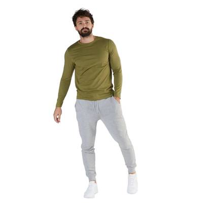 Mens Organic Cotton & Modal Long Sleeve T-shirt - 6 Colours