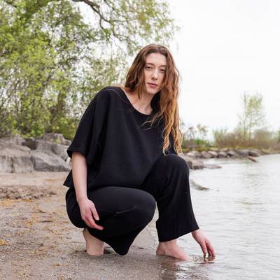 The Airy Gauze Reversible Blouse