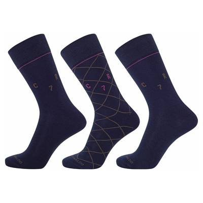 CR7 Meias Homem Fundo Marinho - Pack de 3 Pares