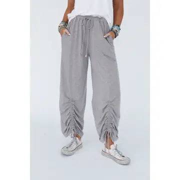 Cinched Pants - Pewter