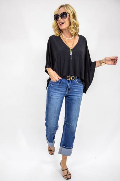 Beautifully Draped Poncho Top