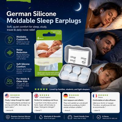 Silicone Moldable Sleep Earplugs
