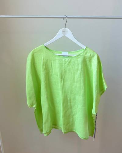 Jodie Top -Lime Linen