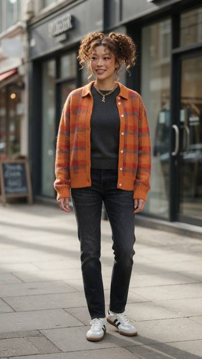 Luna wearing Women's Casual Sweater
