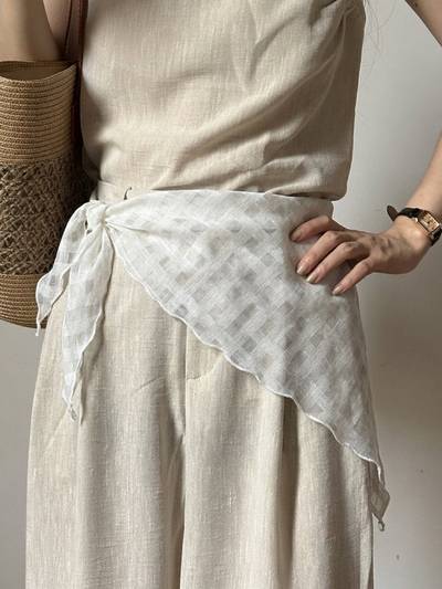 100% Linen Neck Scarf
