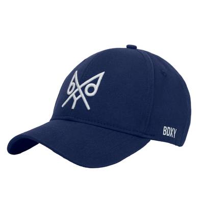 Navy Adjustable Baseball Cap with Metal Buckle