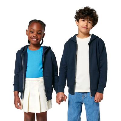 Kids Organic Cotton Zip-Up Hoodie in 8 Colours