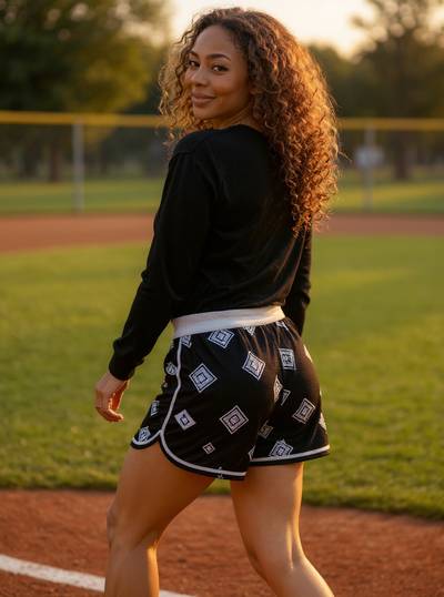 StoneyBoi wearing School of Baseball Diamond Pro Mesh Shorts - Youth