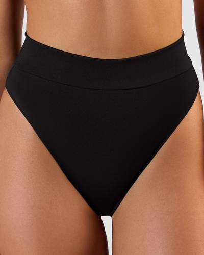 Hi Cut Adjustable Kini Bottom - Black