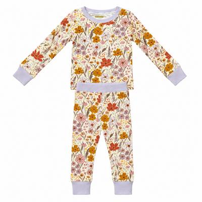 Callie Wildflower - 2 Piece Ribbed Bamboo PJ
