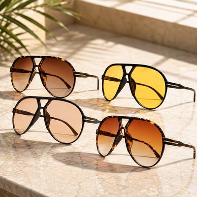 Amara Retro Aviator Sunglasses