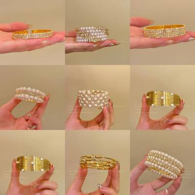 Vintage Layered Pearl Bracelet - Elegant Chic Versatile Jewelry