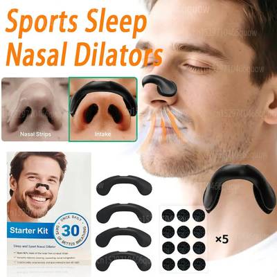 Nasal Dilator Starter Kit | Reusable Nose Breathing Dilators for Sleep & Sports